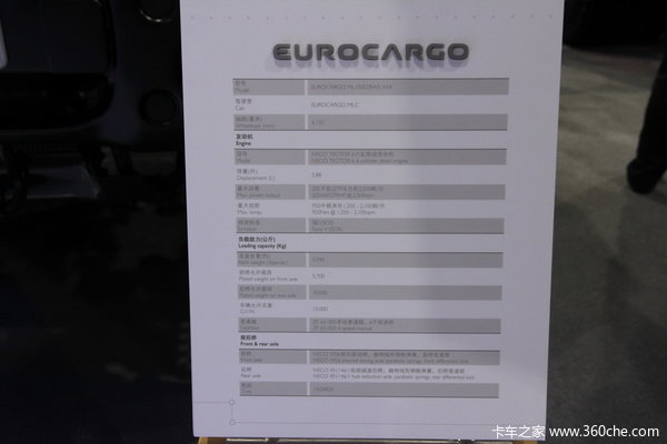 依维柯 EuroCargo系列 299马力 4X4 载货车(ML150E28W5)驾驶室图（10/10）