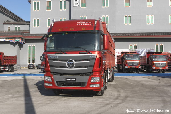 福田 欧曼GTL 重卡 340马力 8X4 仓栅载货车(BJ5319CCY-1)外观图（3/7）