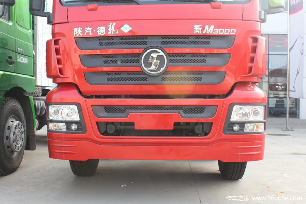 陕汽 德龙M3000重卡 336马力 8X4 仓栅载货车(LNG) (SX5316CCYGR456TL)外观图（12/29）