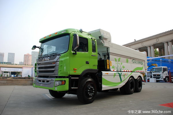 江淮 格尔发K3系列重卡 300马力 6X4 自卸车(渣土车)(HFC3251P1K5E39F)外观图（9/15）