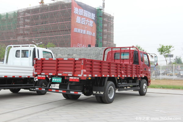 奥驰 A3系列 154马力 4X2 4.8米排半栏板载货车(FD1064P63K4)外观图（4/50）