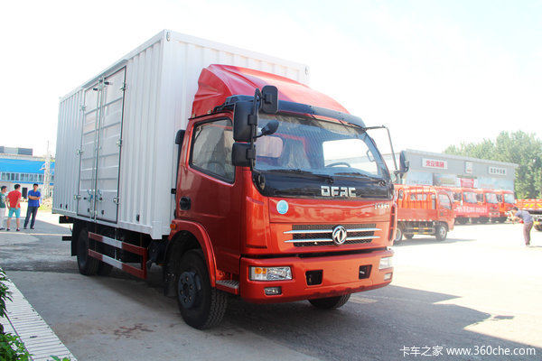 东风多利卡L 120马力 4X2 5.14米单排厢式载货车(DFA1080S12D3)