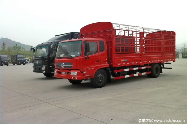 东风 天锦中卡 160马力 4X2 排半仓栅载货车(DFL5120CCQB18)