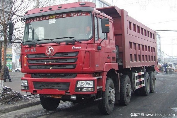 陕汽 德龙F3000重卡 336马力 8X4 自卸车(SX3316DT366)外观图