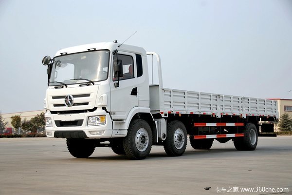 大运 N6中卡 240马力 6X2 栏板载货车(CGC1254D4SBB)外观图（2/4）