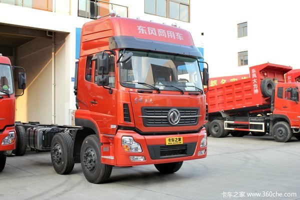 东风 天龙重卡 292马力 8X4 载货车(DFL1311A10)(底盘)外观图