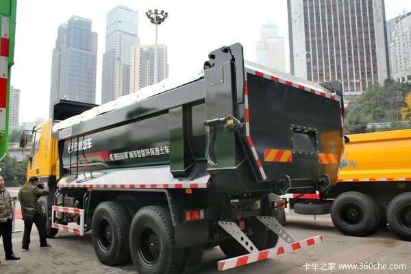 红岩 新金刚重卡 336马力 6X4 自卸车(U型斗新型渣土车)(CQ3255HTG384)上装图