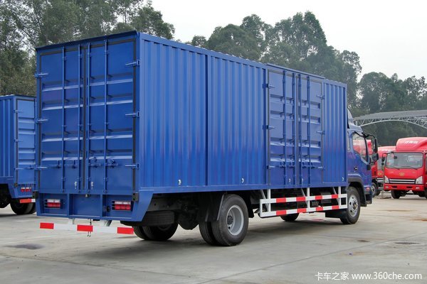 江淮 帅铃威司达W570 160马力 4X2 7.6米排半厢式载货车(核载版)外观图（14/77）