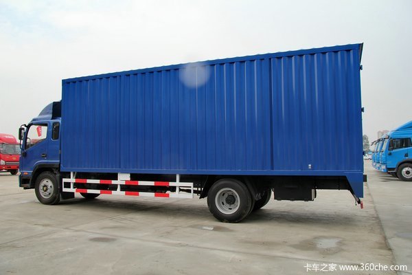 江淮 帅铃威司达W570 160马力 4X2 7.6米排半厢式载货车(核载版)外观图（9/77）