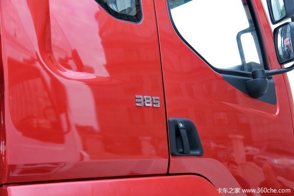 东风柳汽 霸龙重卡 385马力 8X4 排半仓栅载货车底盘(LZ5312CCYM5FA)外观图（34/39）