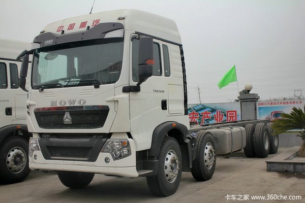 中国重汽 HOWO T5G重卡 340马力 8X4 载货车底盘(ZZ1317N466GD1)外观图（4/27）