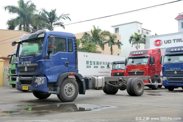 中国重汽 HOWO T5G重卡 180马力 4X2 排半厢式载货车底盘(ZZ1167H501GD1)外观图（6/65）
