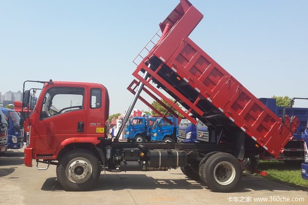 中国重汽 豪曼 160马力 4X2 4.2米自卸车(ZZ3128G17DB0)外观图（5/9）