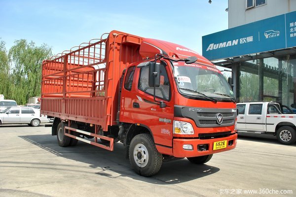 福田 欧马可3系 154马力 4X2 仓栅式载货车(BJ5099XXY-F1)外观图