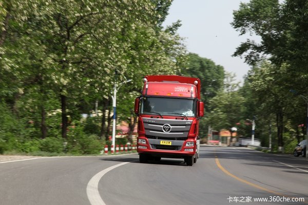 福田 欧曼GTL超能版 山区型 350马力 8X4 仓栅式载货车(BJ1319VPPKJ-XC)外观图（5/67）