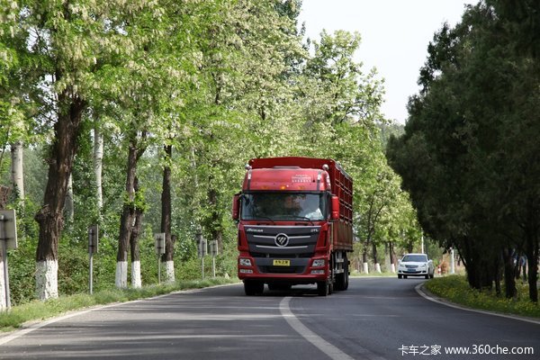 福田 欧曼GTL超能版 山区型 350马力 8X4 仓栅式载货车(BJ1319VPPKJ-XC)外观图（1/67）