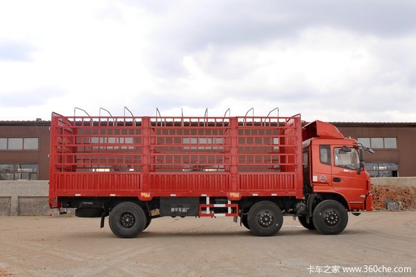 东风神宇 御虎中卡 190马力 6X2 7.2米仓栅式载货车(EQ5253CCYF1)外观图（8/33）