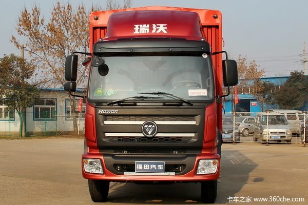 福田 瑞沃中卡 154马力 4X2 6.7米仓栅式载货车(BJ5165CCY-2)外观图（2/4）