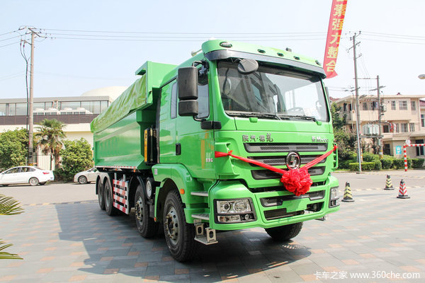 陕汽 德龙新M3000 336马力 8x4 新型环保渣土车(SX3316HR326)外观图（1/48）