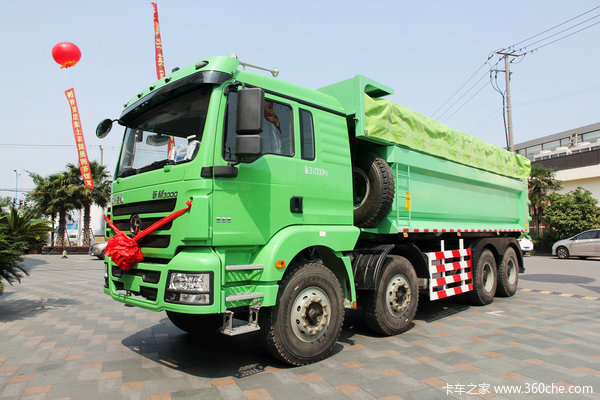 陕汽 德龙新M3000 336马力 8x4 新型环保渣土车(SX3316HR326)外观图（4/48）