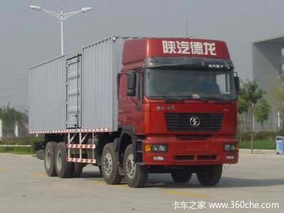 陕汽 德龙F2000重卡 375马力 8X4 厢式载货车(标准版)(SX5265XXYNT456)
