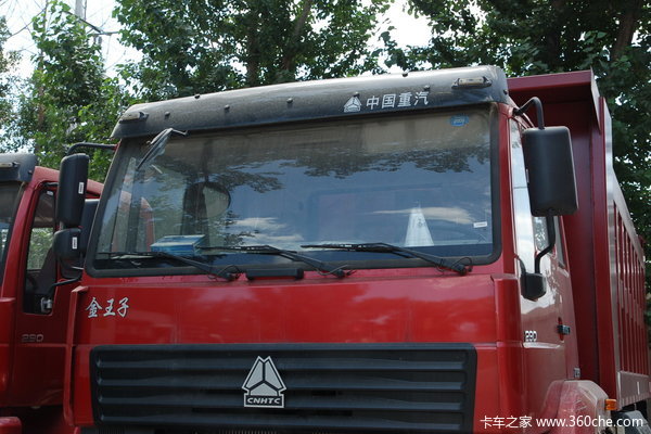 中国重汽 金王子重卡 300马力 6X4 自卸车(平顶)(ZZ3251M3242W)外观图（4/8）