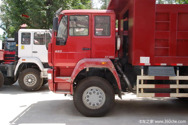 中国重汽 金王子重卡 300马力 6X4 自卸车(平顶)(ZZ3251M3242W)外观图（1/8）