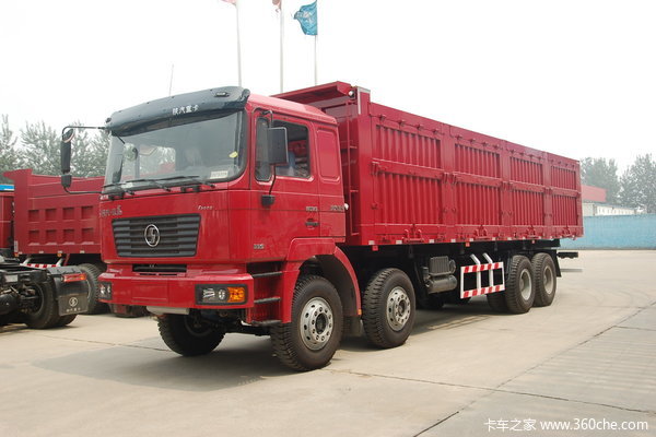 陕汽 德龙F2000重卡 336马力 8X4 自卸车(加长平顶)(SX3315NR406)外观图（2/9）