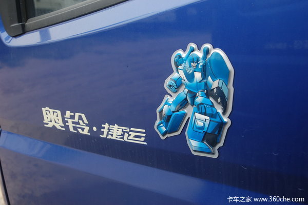 福田 奥铃捷运中卡 130马力 4X2 载货车(BJ1081VDJED-S)外观图（13/15）