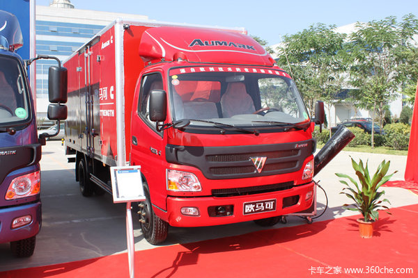 福田欧马可3系 154马力 4X2 5.15米单排厢式载货车(BJ5089VEBEA-FA)外观图