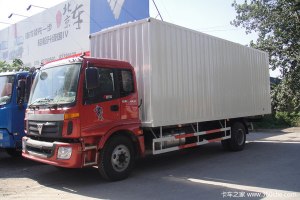 福田 欧曼ETX 3系中卡 160马力 4X2 厢式载货车(BJ5123VFCHG)