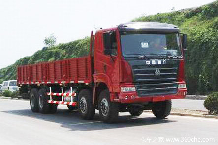 中国重汽 豪运重卡 336马力 8X4 栏板载货车(ZZ1315N4665C)外观图