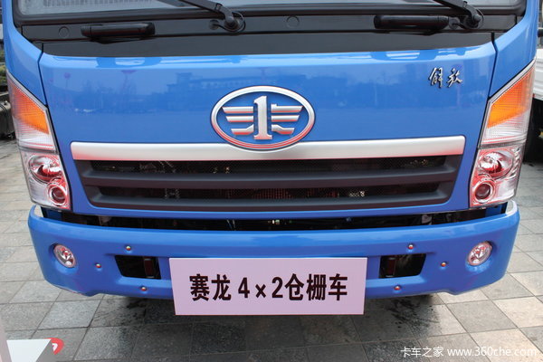 青岛解放 赛龙中卡 130马力 4X2 仓栅载货车(2010款)(CA5165XXYPK2EA80-1)外观图（3/3）