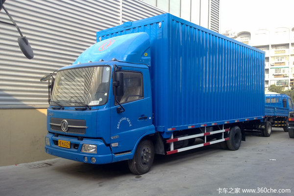 东风 天锦中卡 140马力 4X2 厢式载货车( DFL5080XXYB)外观图（1/2）