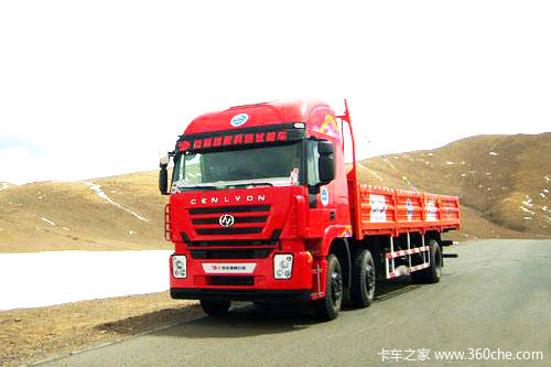 红岩 杰狮重卡 375马力 8X4 栏板载货车(CQ1314HTG466)