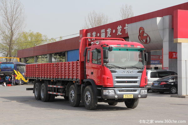 江淮 格尔发A5系列重卡 240马力 8X4 栏板载货车(HFC1314KR1T)外观图（2/14）