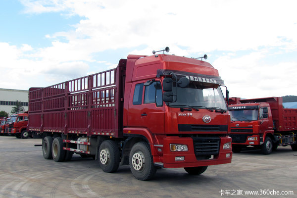 力帆 欧式战龙 V9重卡 290马力 8X4 仓栅载货车(LFJ5311CLXY1)