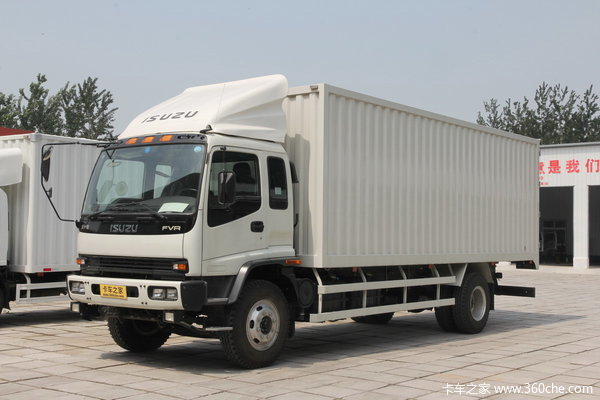 庆铃 FVR重卡 240马力 4X2 厢式载货车(QL5150XWQFRJ)外观图（3/35）