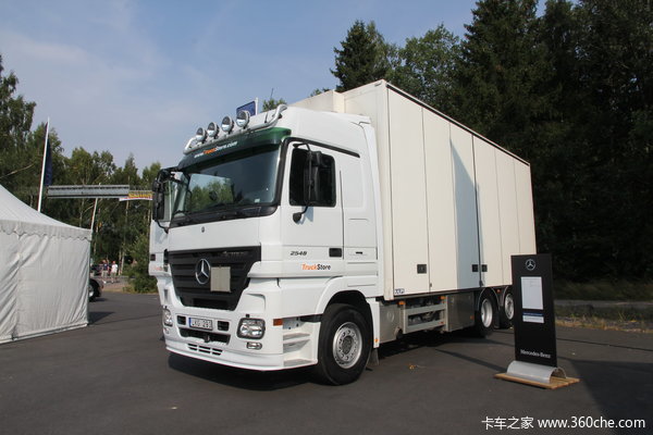 奔驰 Actros重卡 480马力 6X2 厢式载货车(型号2548L)