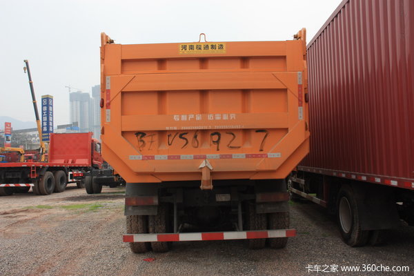 陕汽 德龙F3000重卡 310马力 6X4 自卸车(中长平顶)(SX3255DN3841)外观图（4/11）