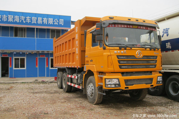 陕汽 德龙F3000重卡 290马力 6X4 自卸车(中长平顶)(SX3255DM354)外观图（1/2）