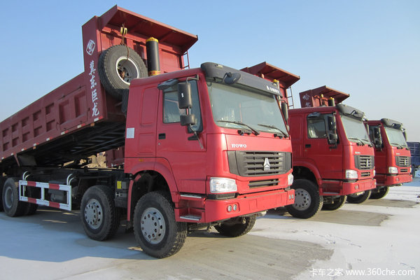 中国重汽 HOWO重卡 375马力 8X4 自卸车(ZZ3317N4667C)外观图